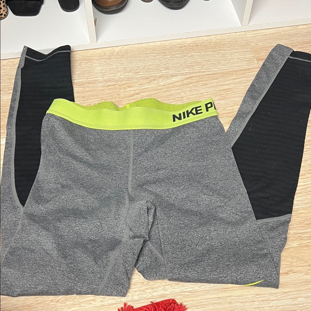 Nike Pro Dry Fit Gray Leggings - image 2